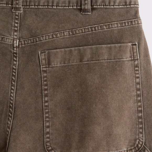 Abercrombie & Fitch Loose Workwear Pants Dark Brown Wash 30x28 NWT - Picture 2 of 2